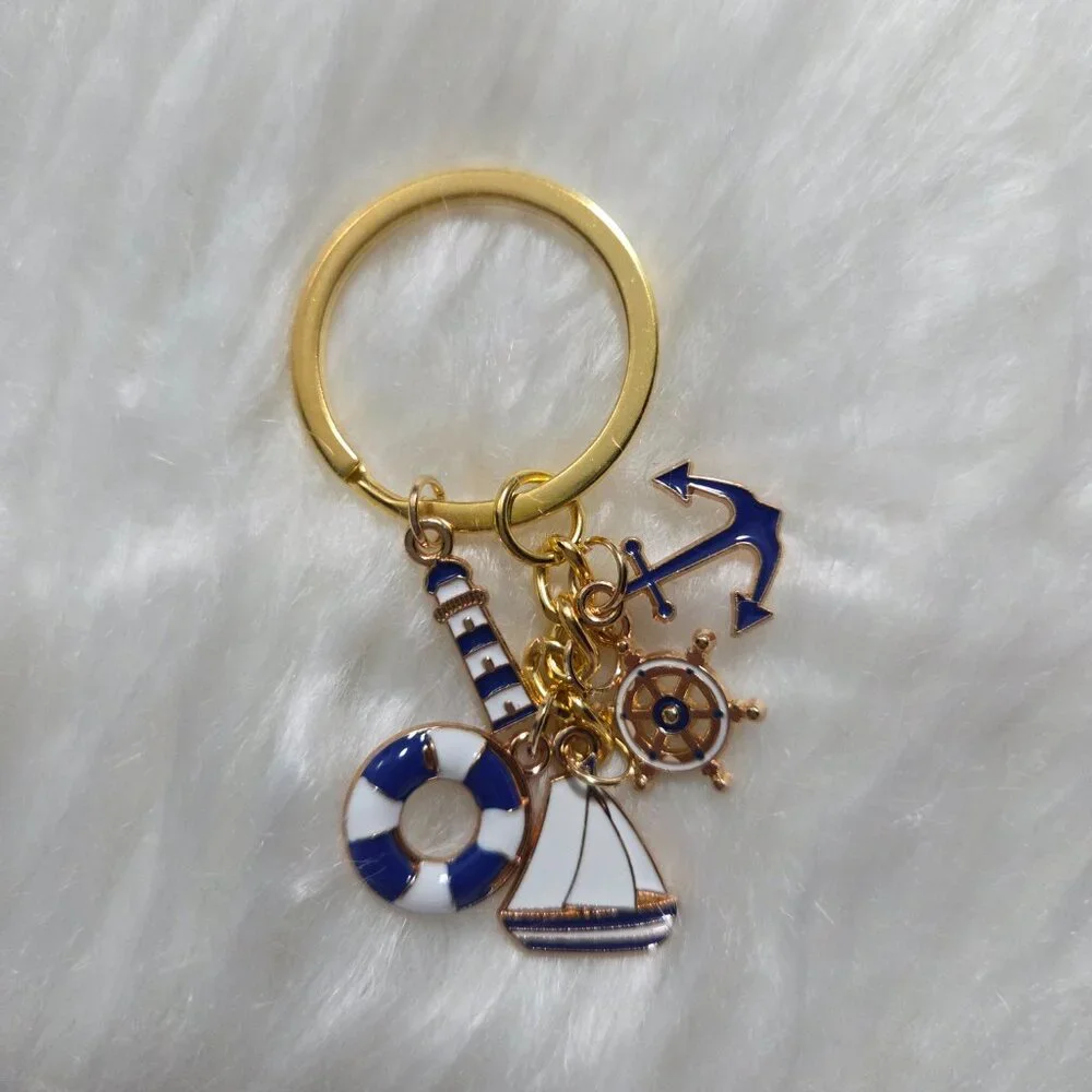 Nautical Keychain/Mini Notebook Set